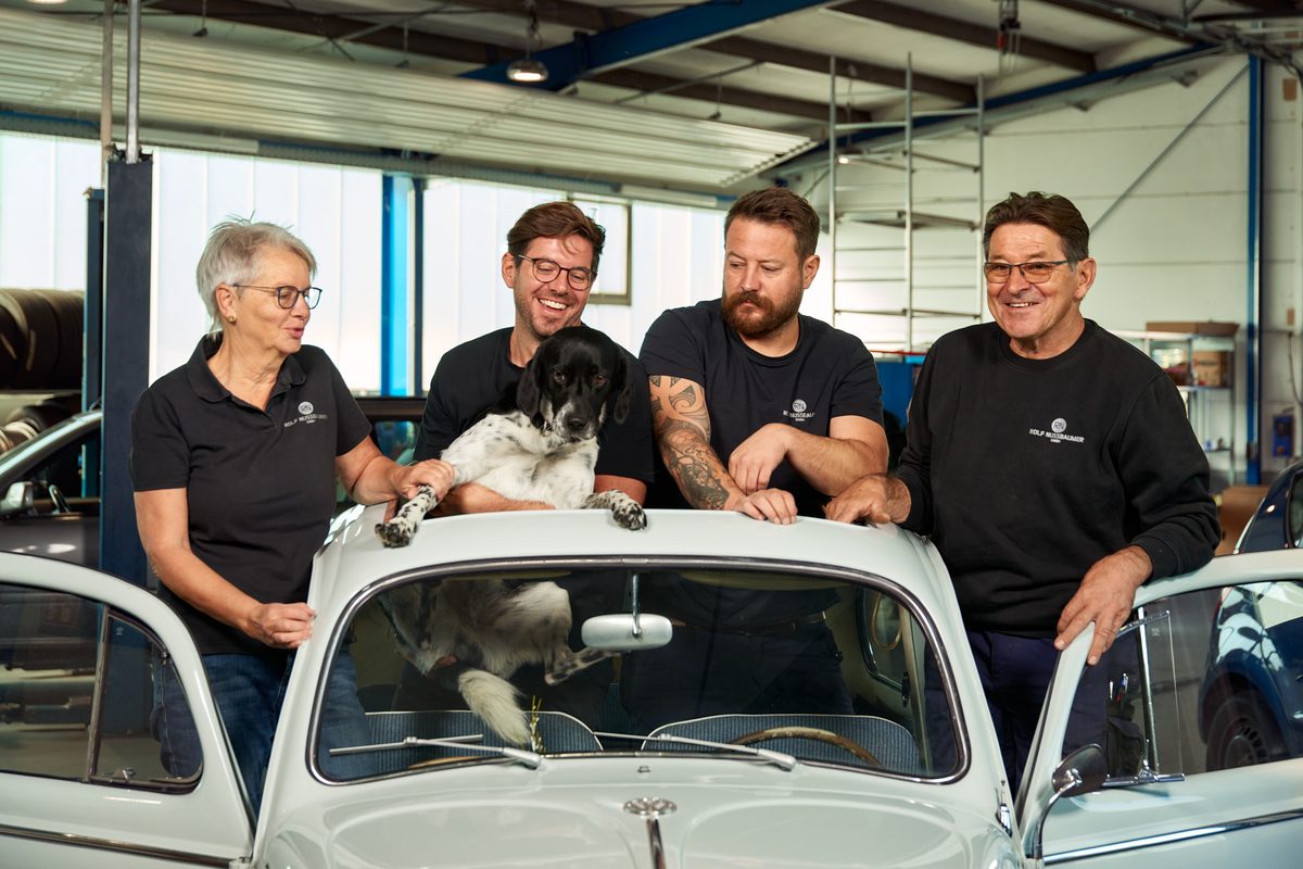 Nussbaumer Werkstatt · Ford Mustang im Karosseriebau